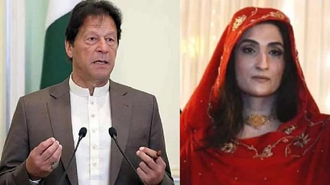 PTI Chairman Imran Khan and his wife Bushra Bibi