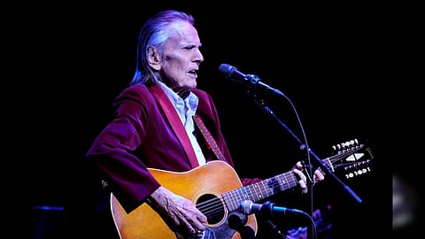 Veteran Canadian singer and songwriter Gordon Lightfoot performs at the newly refurbished Massey Hall in Toronto, Ontario, Canada