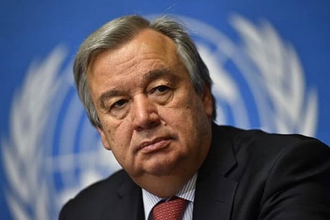UN secretary-general Antonio Guterres