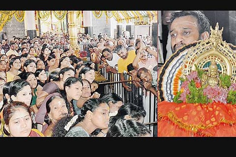 Malayalees throng the Sidhapudur Sree Ayyappan Temple in Coimbatore for ?Vishu Kani? on Sunday