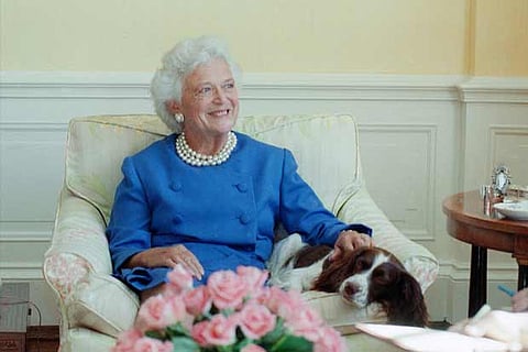Former First Lady Barbara Bush
