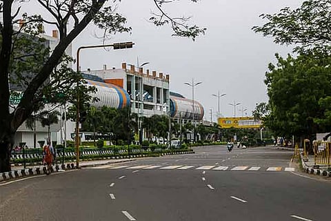 The roads wore a deserted look as the developments hit public transport in the city.