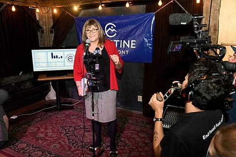 Vermont Democratic Party gubernatorial primary candidate Christine Hallquist