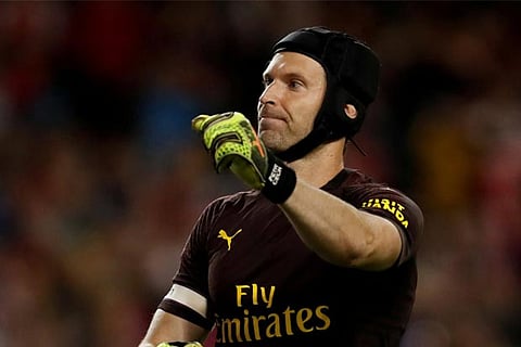 Arsenal?s Petr Cech at Aviva Stadium, Dublin