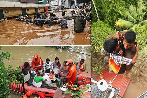 Thousands rescued as rains and landslides continue to haunt Kerala