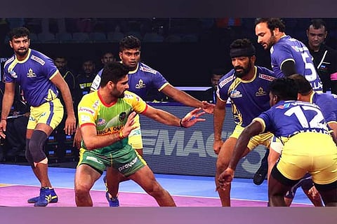 Patna Pirates? Pardeep Narwal was once again at his usual best, scoring 11 raid points against Thalaivas