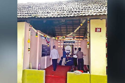 The well preserved classroom at Sethupathi Higher Secondary School in Madurai where the legendary poet