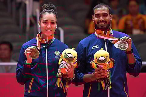 Manika and Sharath won mixed doubles bronze at Asiad