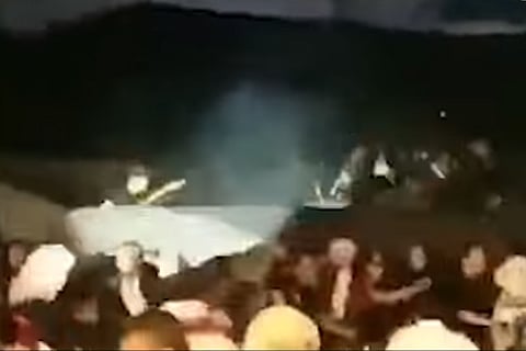 Indonesia tsunami: Footage of wave crashing into local pop concert