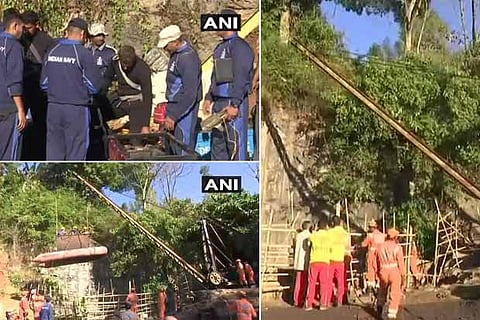 Meghalaya miners rescue ops: Navy divers re-enter shaft, want water level reduced