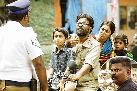 A scene from Savarakathi (Inset: Mysskin)