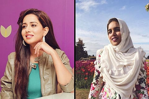 Raiza Wilson in Zafroon?s (right) creation