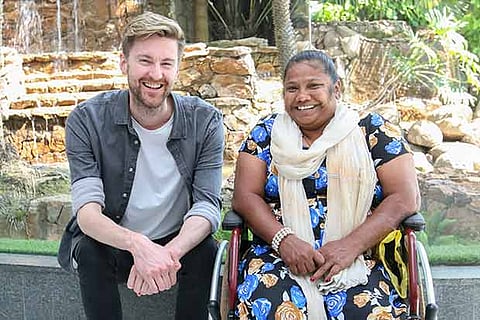 Patrick Collier with Matilda Fonceca on Friday