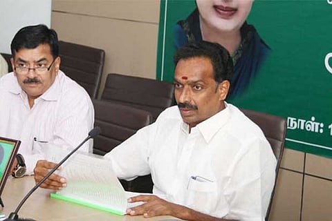 Transport Minister MR Vijayabhaskar