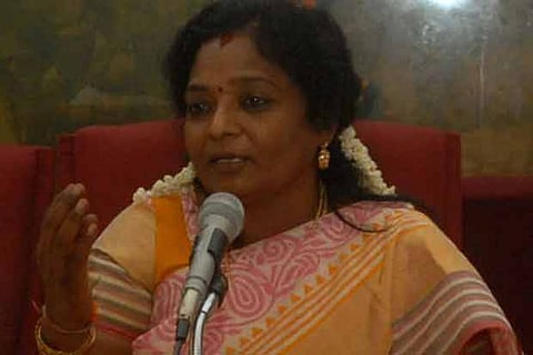 BJP State president Tamilisai Soundararajan.(File photo)