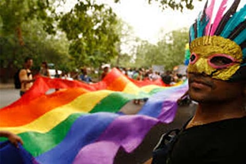 Members of the LGBTQ community who took part in Chennai?s Gay Pride.(Photo:  Manivasagan N)