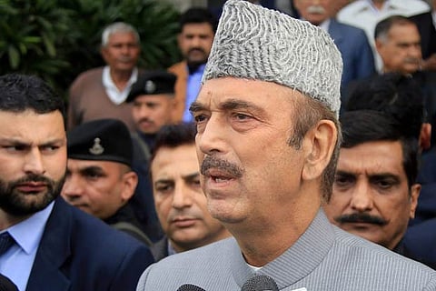 A file photo of Congress leader Ghulam Nabi Azad