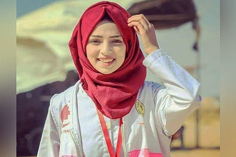 Razan al-Najjar, 21, a volunteer with the Gaza health ministry, was fatally shot in the chest