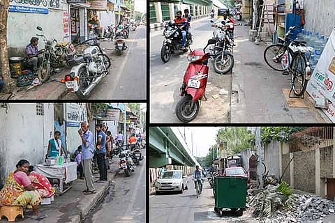 Footpaths on Cenotaph Road