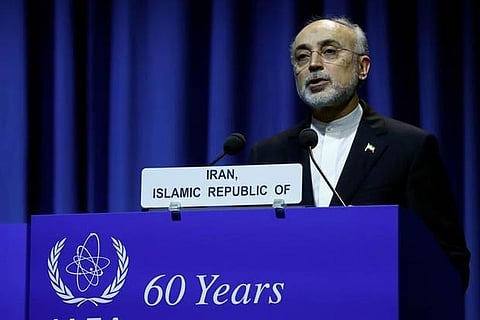 Head of Iran's Atomic Energy Organization Ali-Akbar Salehi