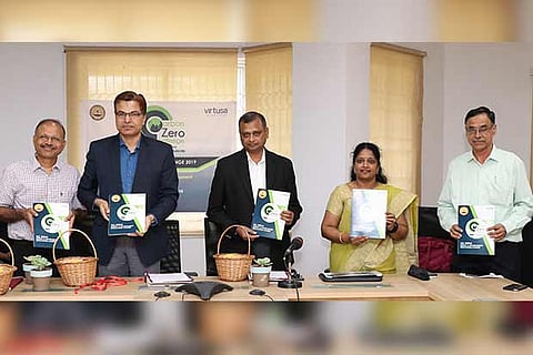 Rajendra Kumar along with other dignitaries at the launch of CZeroC 2019 at IIT Madras