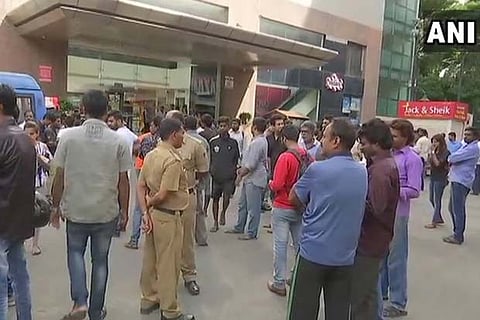 Visuals from outside Lido Mall in Bengaluru