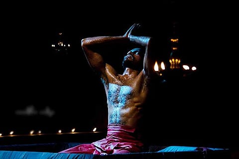 Stills from the play Kunti-Karna