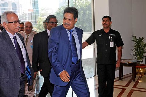 Sebi Chairman Ajay Tyagi (centre)