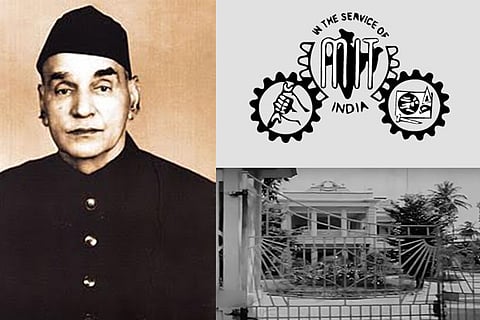 (Clockwise from left) Chinnaswamy Rajam, MIT logo, India House