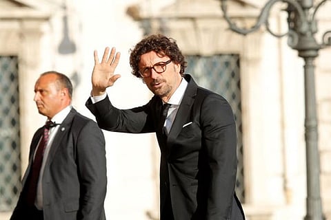 Italy's Minister of Infrastructure and Transport Danilo Toninelli