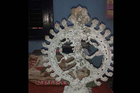 The Nataraja idol which was found abandoned