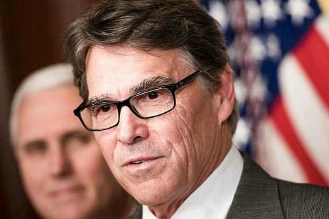 A file photo of Energy Secretary of US, Rick Perry