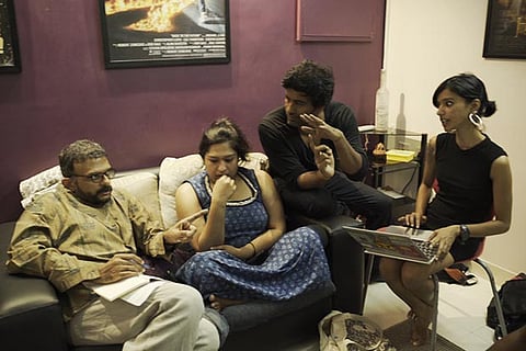 Working still from the production of 'Racist Fever' music video