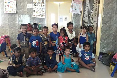 Students at a ?Colours Day? event held at the Sri Sankara  Public School recently