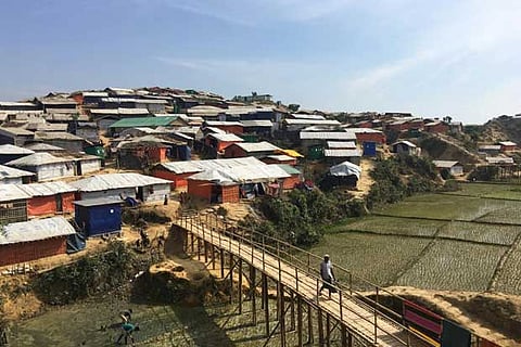 Monsoon floods and landslides threaten 100,000 Rohingya refugees in Bangladesh