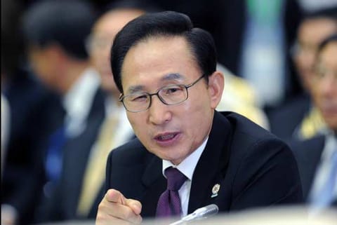 Former South Korean President Lee Myung-bak