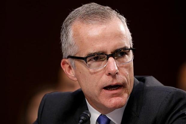 Former FBI No 2 McCabe fired, claims he is being targeted