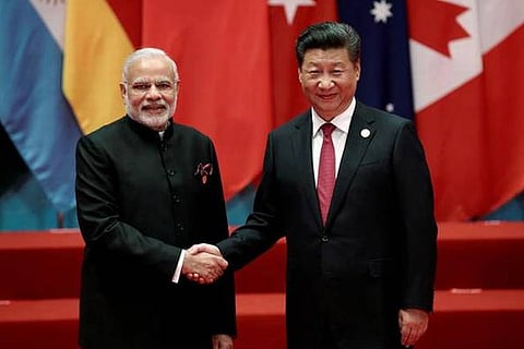 Prime Minister Narendra Modi with Chinese President Xi Jinping