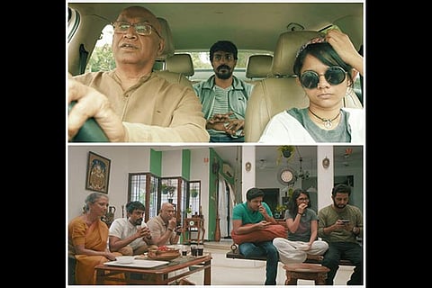 Stills from the Tamil web series America Mappillai