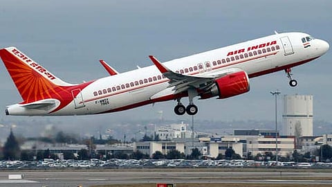 Image of a Air India flight used for representative purpose
