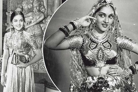 (L) Vyjayanthimala from the movie Vazhkai