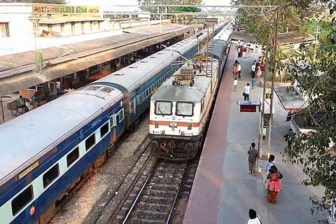 Trains crossing Arakkonam Junction (file photo)