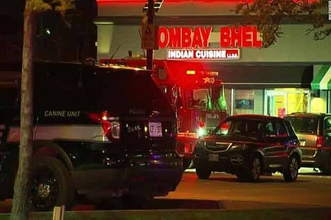 The blast occurred at the Bombay Bhel restaurant in Toronto