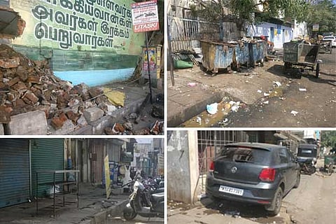 Pavements on Wall Tax Road