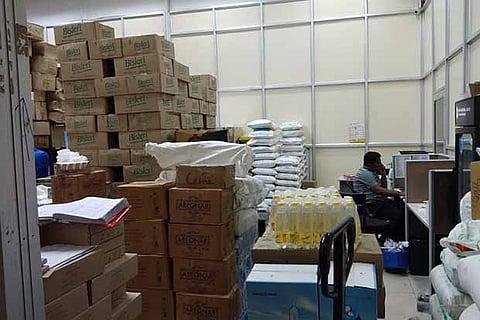 The proposed dormitory used as storage space