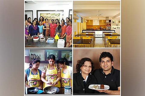 Reema?s Swad Cooking Classes, Frangipani Culinary Expressions studio; Piyus and Rajshree