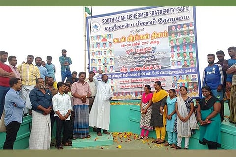 South Asian Fishermen Fraternity observe the first anniversary of Cyclone Ockhi as ?Sea Warrior?s Day?