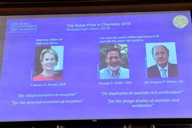 Trio wins chemistry Nobel for work on antibody drugs and detergents
