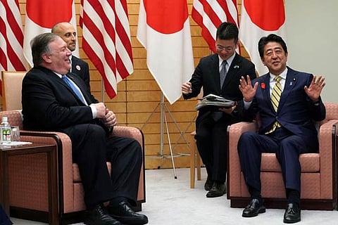 US Secretary of State Mike Pompeo and Japanese Prime Minister Shinzo Abe