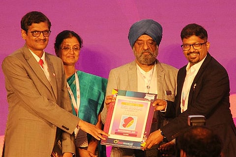 (From left) V Shankar, President, TiE, Akhila Rajeshwar, Executive Director, TiE, Bobby Bedi